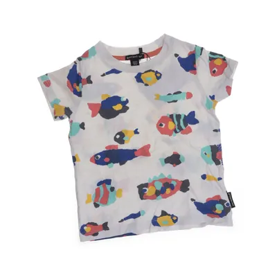 T-shirt (Hvid, Flerfarvet) fra Marimekko