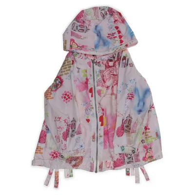 Jacket (White, Pink, Multicolored) from Oilily Nylon