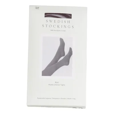Nylon tights (Hedda Chevron Tights) from Swedish Stockings Elastane, Organic cotton, Polyamide