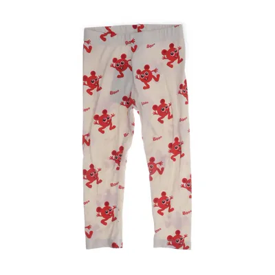 Leggings (Vit, Röd) från Babblarna x KappAhl Bomull, Elastan