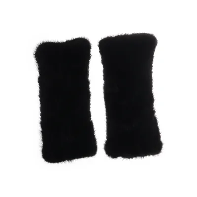 Wrist warmers (Black) from Echt Pelz