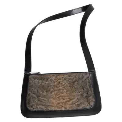 Shoulder-bag (Black, Brown) from Furla Leather, Fur