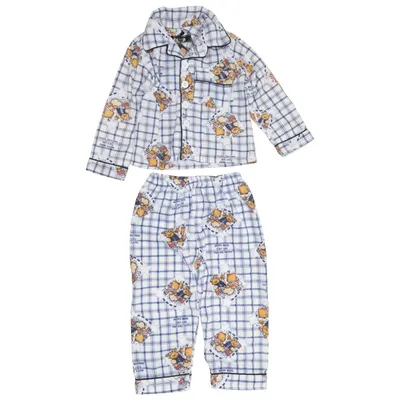Pyjamas (Vit, Blå, Flerfärgad) från Nova Bomull, Polyester
