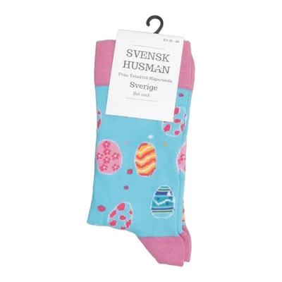 Chaussettes (Bleu, Rose, Multicolore) de Svensk Husman Coton, Élasthane, Polyamide