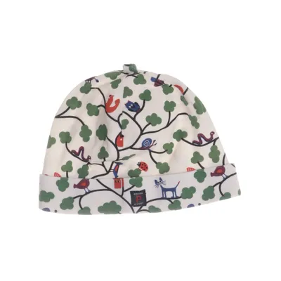Beanie (White, Multicolored) from Polarn O. Pyret Cotton