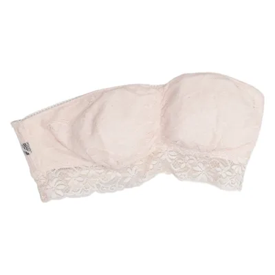 Soutien-gorge bandeau (Beige) de Sassymanii Coton, Élasthane, Polyamide