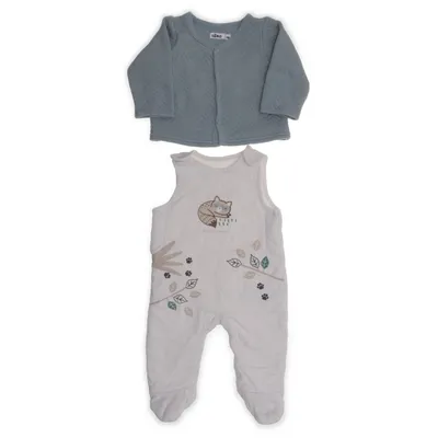 Set (Blauw, Wit) van Gémo Katoen, Polyester