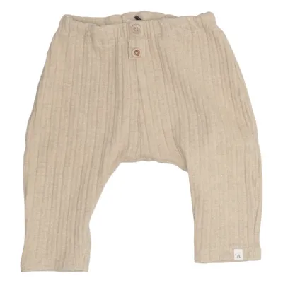 Pants (Beige) from Lil' Atelier Elastane, Organic cotton