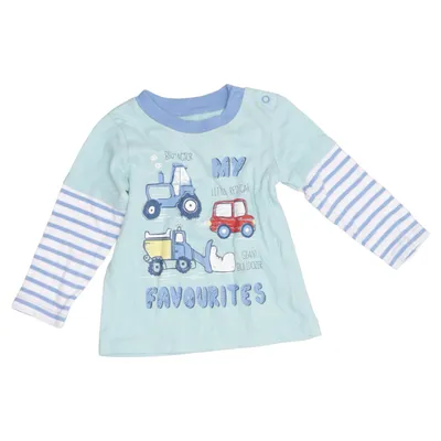 Lange mouwen shirt (Blauw, Meerkleurig) van Dunnes Stores Katoen