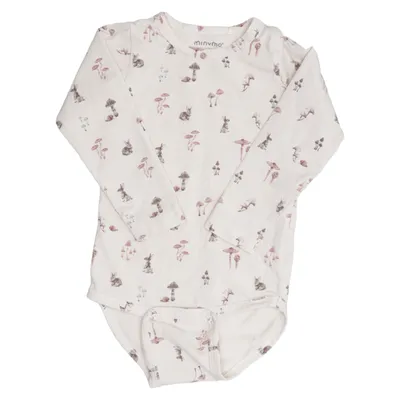 Body (Beige, Multicolored) from Minymo Elastane, Organic cotton