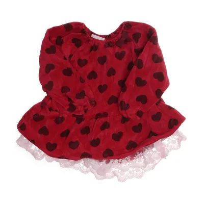Klänning (Röd) från Baby by Lindex Bomull, Polyester