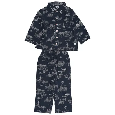 Pyjamas (Blå) från Petit Bateau Bomull