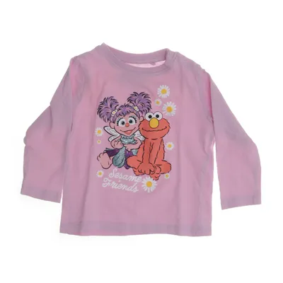 Langærmet t-shirt (Pink) fra Sesame Street