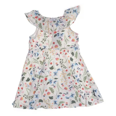 Dress (White, Multicolored) from Polarn O. Pyret Organic cotton, Elastane
