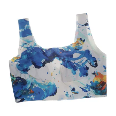 Sport-BH (Vit, Flerfärgad) från Sloggi Polyamid, Elastan