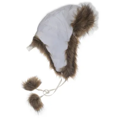 Trapperhatt (Vit, Brun) från Accessories House of Saki Akryl, Bomull, Polyester