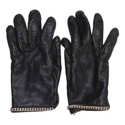 Gants en cuir (Noir) de Handskmakar'n Cuir, Laine