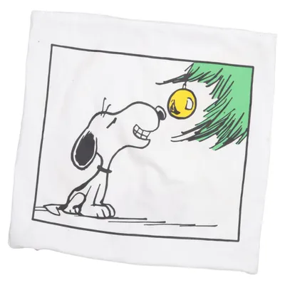 Kuddfodral (Vit, Flerfärgad) från Snoopy x Thalia Bomull, Polyester