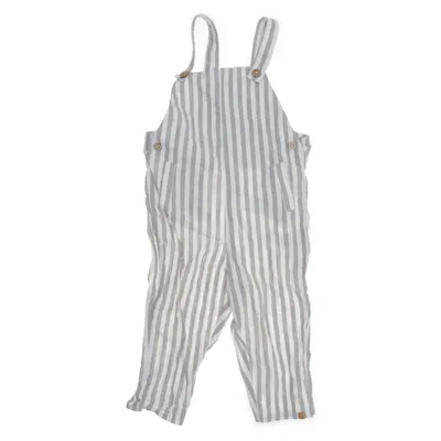 Tuinbroek (Blauw, Beige) van Lil'Atelier Katoen