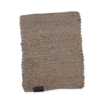 Deurmat (Beige) van Artwood Hennep, Leer