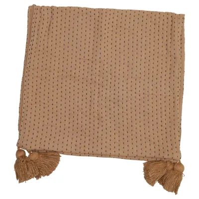 Sierkussensloop (Bruin) van H&M Home Katoen, Polyester, Viscose