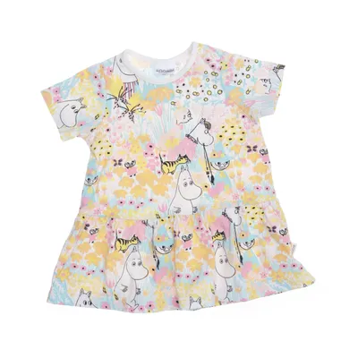 Dress (Yellow, Multicolored) from Moomin by Martinex Organic cotton, Elastane