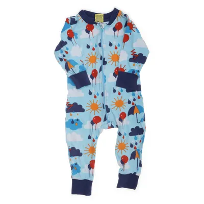 Sparkdräkt (Blå, Flerfärgad) från Duns Sweden Ekologisk bomull