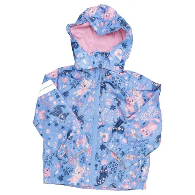 Rain jacket (Blue, Pink, Multicolored) from Pocopiano Cotton, Recycled polyester