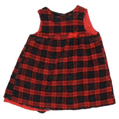 Jurk (Rood, Zwart) van Zara BabyGirl Viscose, Wol