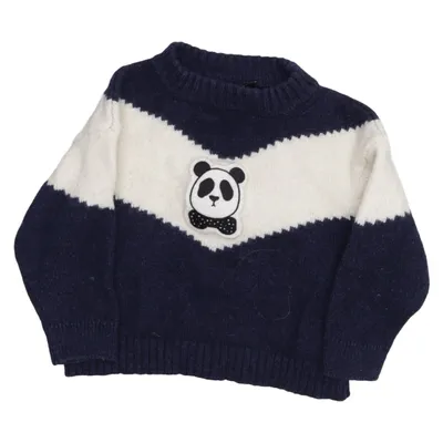 Sweater (Blue, White) from Mini Rodini Cotton, Wool