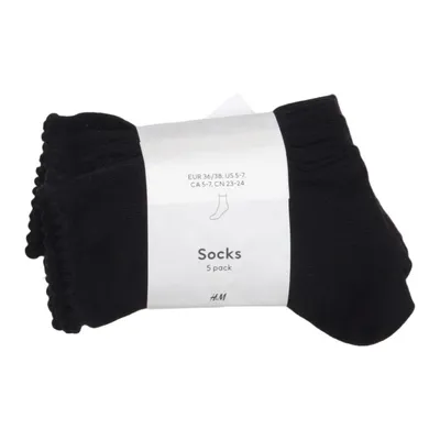 Socks (Black) from H&M Cotton, Elastane, Polyester