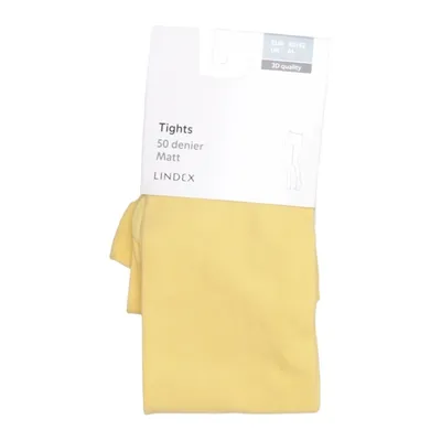 Nylon tights (Yellow) from Lindex Elastane, Polyamide