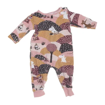 Rompers (Pink, Multicolored) from Moomin by Martinex Elastane, Organic cotton