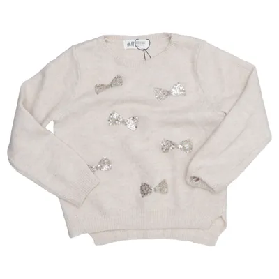 Christmas sweater (Beige) from H&M Kids Acrylic, Elastane, Polyester, Wool
