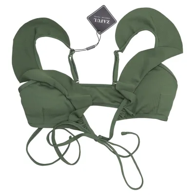 Haut de bikini (Vert) de Zaful Élasthane, Polyester