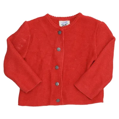 Cardigan (Rood) van Isar-Trachten Acryl, Katoen