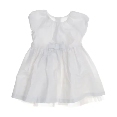 Bloemenmeisjes jurk (Wit, Meerkleurig) van Benetton Baby Katoen, Elastaan, Metallvezel, Nylon, Polyester
