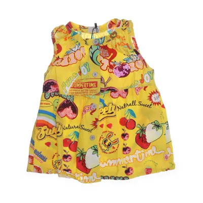 Strandklänning (Gul, Flerfärgad) från Me Too Bomull