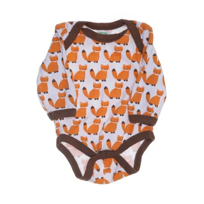 Body (Vit, Orange, Brun) från Sture & Lisa Ekologisk bomull