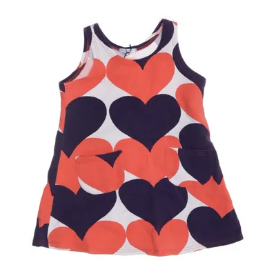 Kjole (Rød, Blå, Hvid, Flerfarvet) fra Marimekko Bomuld, Elastan