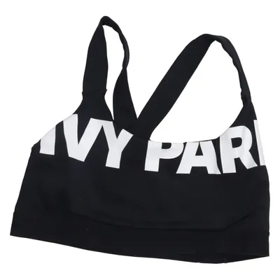 Sports bra (Black, White) from Ivy Park Elastane, Polyamide, Polyester