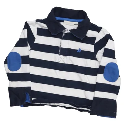 Rugby shirt (Blue, White) from Jojo Maman Bébé Cotton