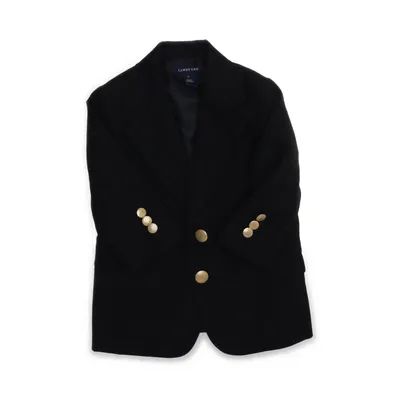Kavaj (Svart) från Lands' End Polyester, Ull