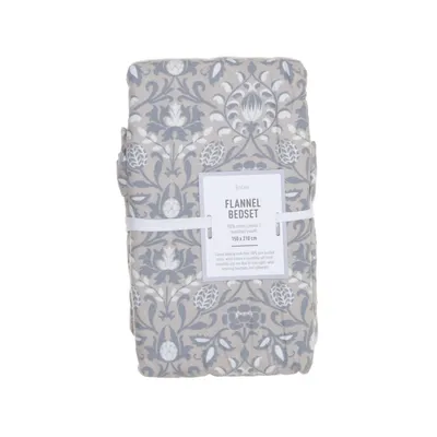 Bäddset (Beige, Grå) från BEDSET Bomull