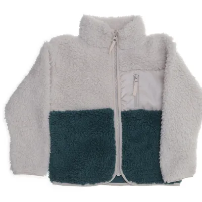Fleece jas (Groen, Beige, Wit) van Rikiki Gerecycled polyester