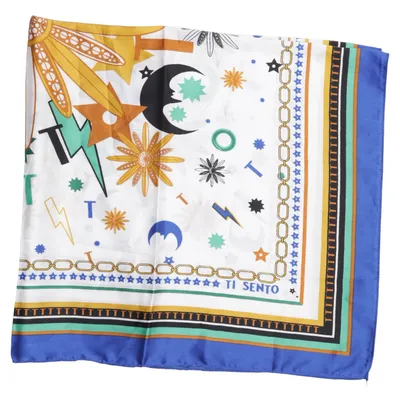 Cache-col (Blanc, Bleu, Multicolore) de Ti Sento Polyester