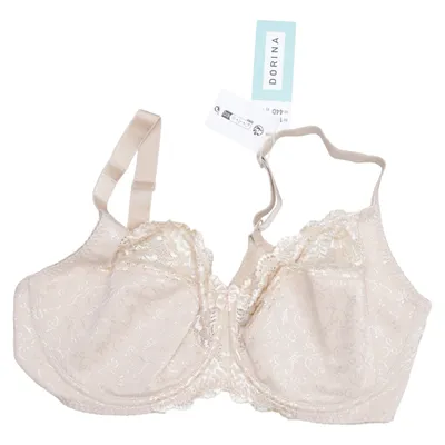 Soutien-gorge (Beige) de Dorina Coton, Élasthane, Polyamide, Polyester