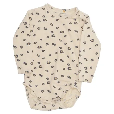 Romper (Beige, Zwart) van Minimarket Katoen, Elastaan