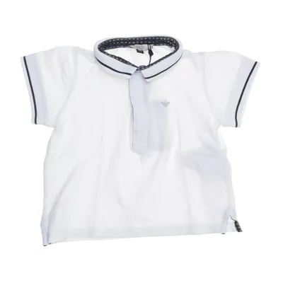 Polo shirt (White, Blue) from Armani Baby Cotton, Elastane