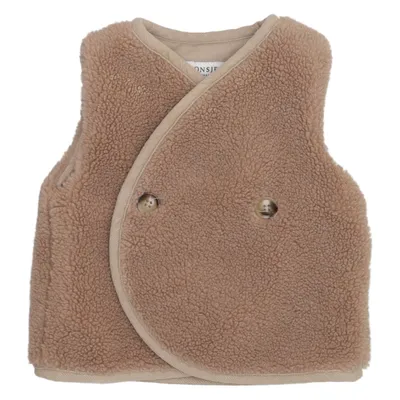 Ytterväst (Beige) från Donsje Bomull, Polyester